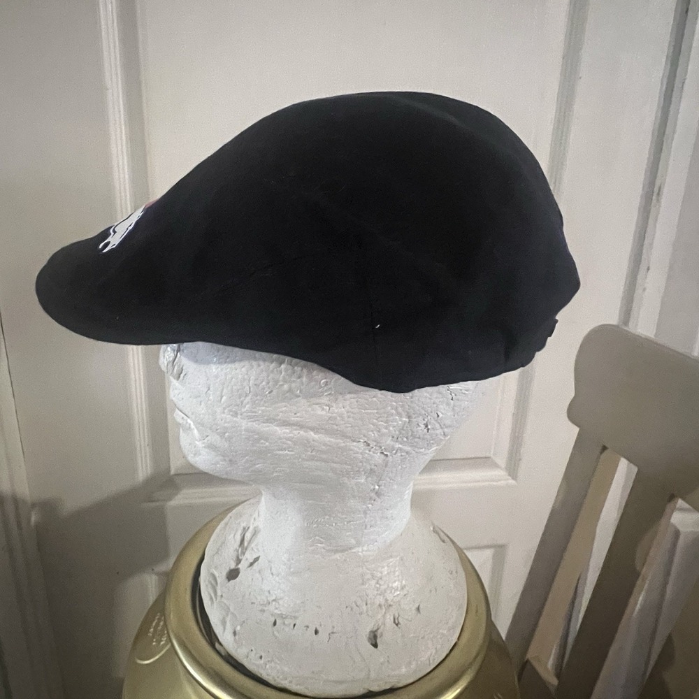 STETSON BlACK BRONCO'S LINEN BERET HAT-Size Lg-X-large ***RARE*** - Picture 7 of 11
